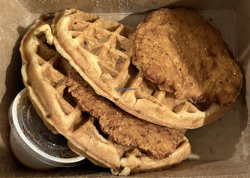 Southern Fried Chicken and Waffles (to go)  at Native Foods in Palm Springs