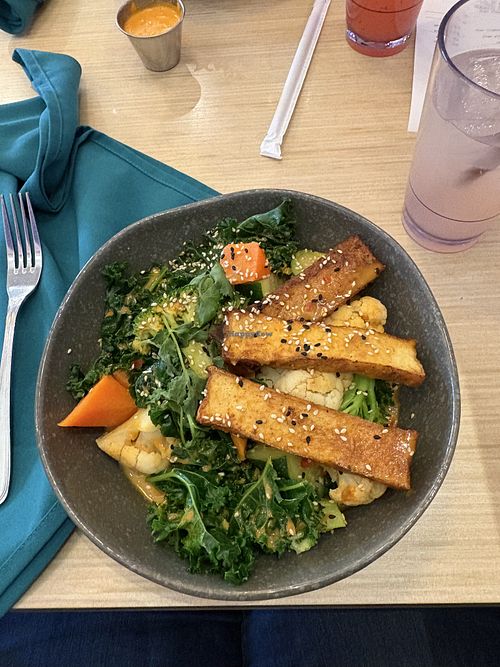 Bangkok curry bowl  at Native Foods in Palm Springs