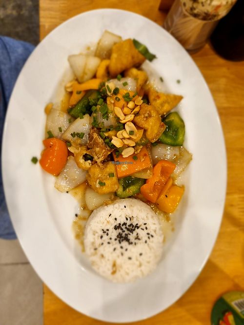 Kung Pao at Loving Vegan in Da Nang