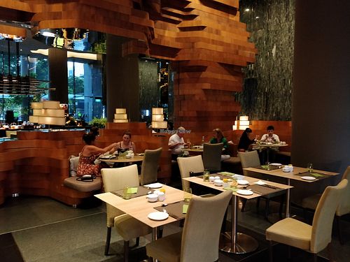 Restaurant interior at Lime in Central Singapore
