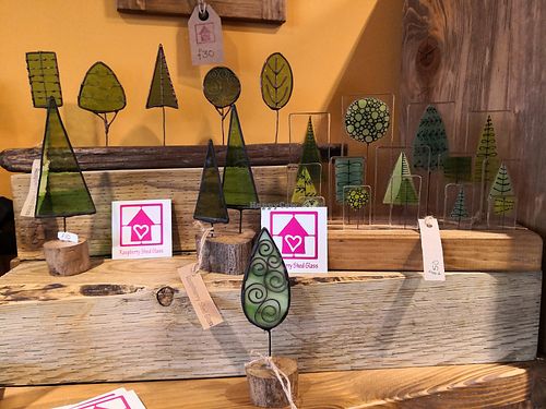 Local stained glass artist at Green Earth in Bedford