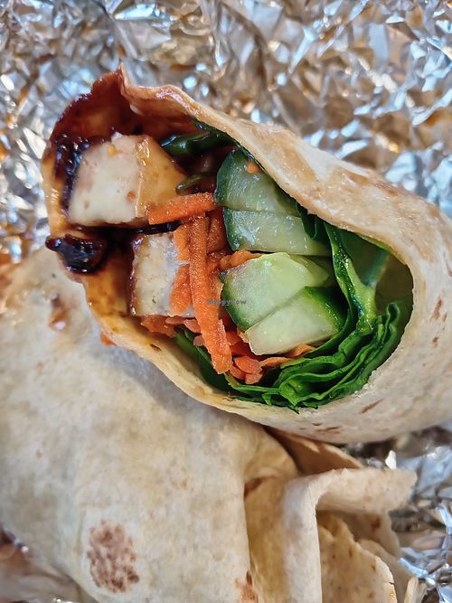 Korean Style Tofu wrap at Green Earth in Bedford