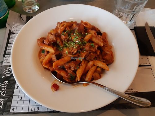 Vegan Penne - Gio at La Bella Vita in Porto Covo