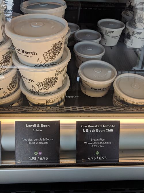 Hot food offerings at Good Earth Coffeehouse - Taylor Family Digital Library in Calgary