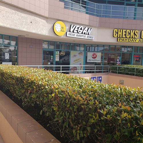 Corner of Olympic and Westwood at Hijo De Su Madre in Los Angeles