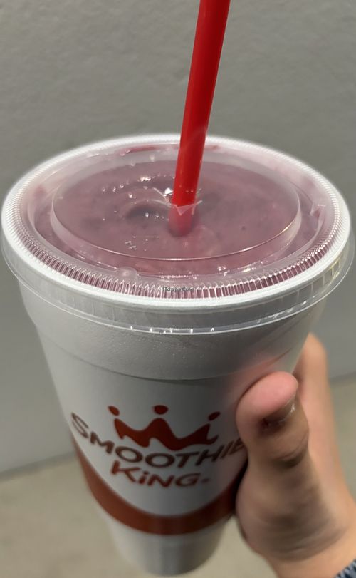 vegan mixed berry!  at Smoothie King in St Louis