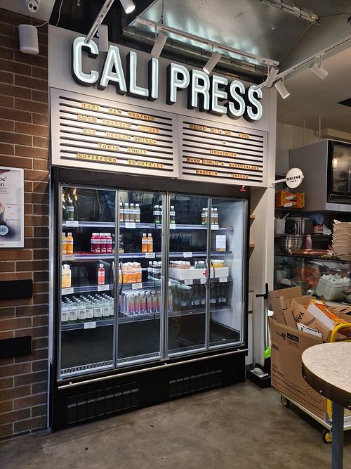 Cold pressed juices at Cali Press in Sydney