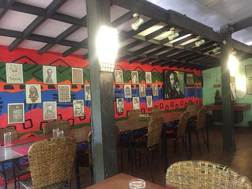 Feature wall at Wild Fern in Coron