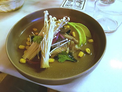 Mushroom ceviche at Bloomy in Toulouse