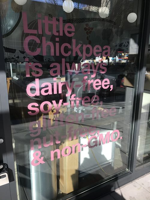 Window display at Little Chickpea in Portland