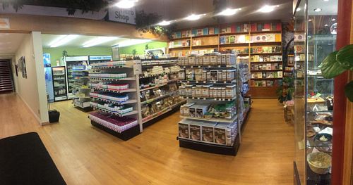 Store section/herbal shop at Ginger's Garden Cafe in Springville
