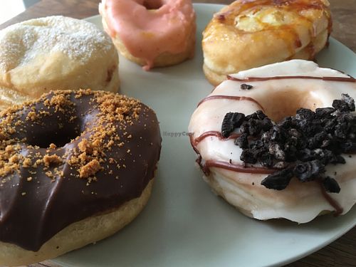Oreo donut (on the right) and Belgian chocolate (on the left) at Scoop 'n Dough in Lisbon