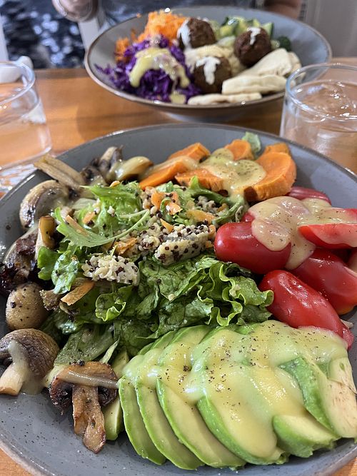 Vegan bowl  at Healthylicious in Mykonos
