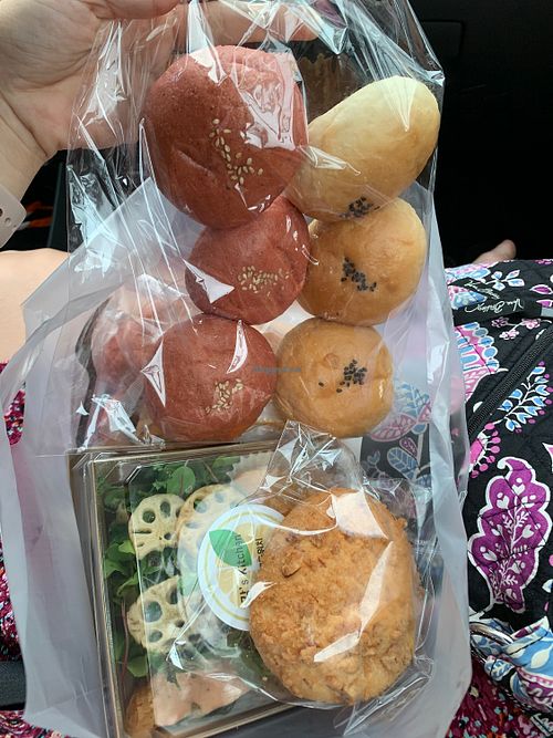 Creamy bread buns! The food was so tasty we got a ton for tomorrow. at Kang's Kitchen in Jeonju