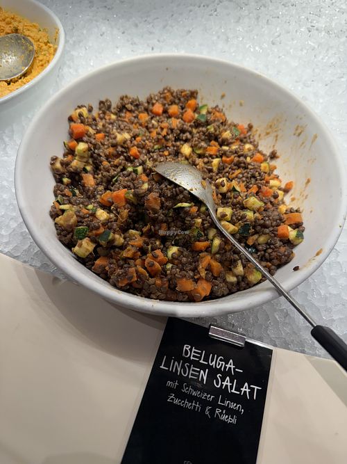 lentil salad  at Tibits - Gundeli in Basel