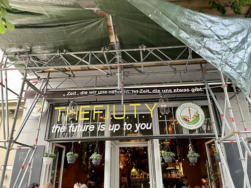 outside at The Future is Up to You in Berlin