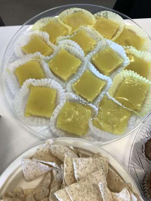 Vegan lemon bars at Rappit Up! in Fresno