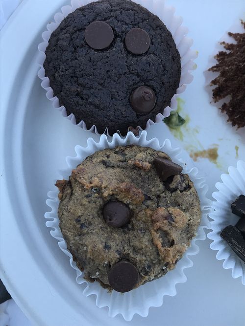 Vegan chocolate muffins  at Rappit Up! in Fresno