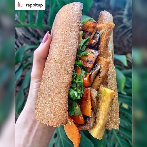 Asian Tofu Sandwich at Rappit Up! in Fresno