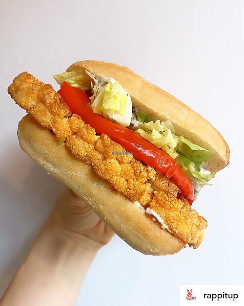 Cauliflower steak sandwich  at Rappit Up! in Fresno