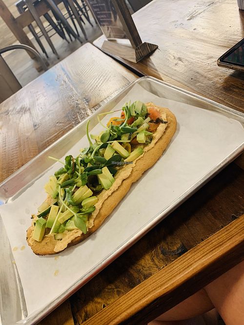 Herbivore flatbread  at Brass Bowl in St Petersburg