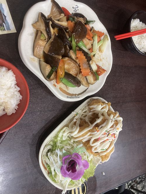 Stir fried mushrooms  at Nǎi Mù Qí Shí Fāng in Nanzhuang