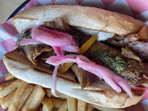 Up close Submarine Sandwich   at 10th Street Diner in Indianapolis