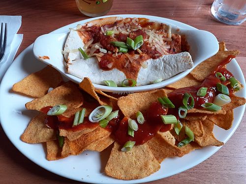 Enchiladas at Fox Hunters in North Shields