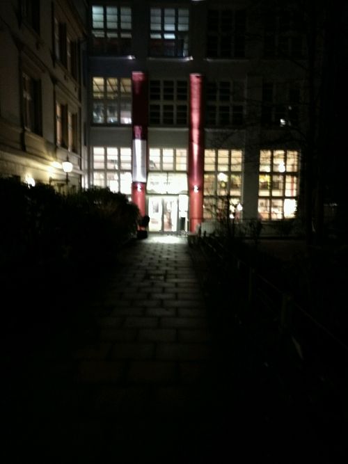 entrance at Cafe Koppel in Hamburg