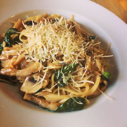 Spaghetti  at Loving Hut in Moscow