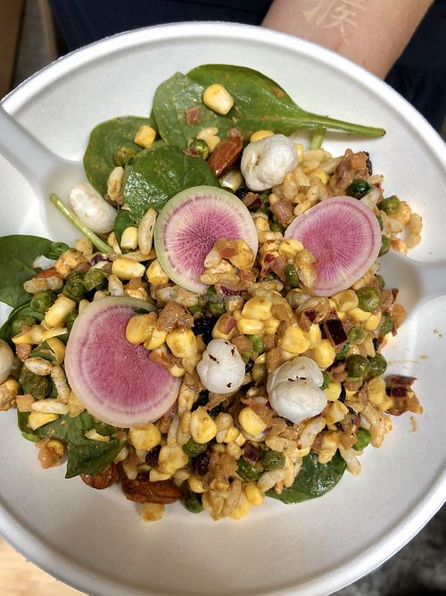 Makai salad at Flyover Fritterie & Chai Bar in Redfern