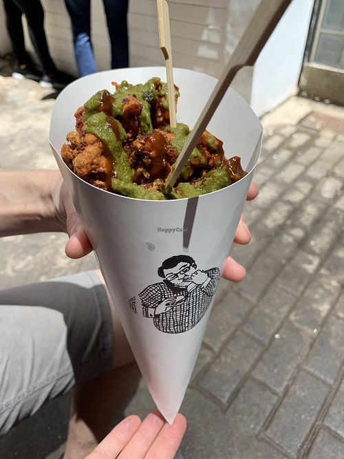 Large fritters at Flyover Fritterie & Chai Bar in Redfern