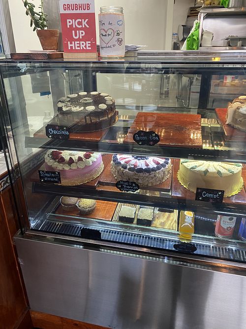 Cake Display  at The Grain Cafe in Redondo Beach