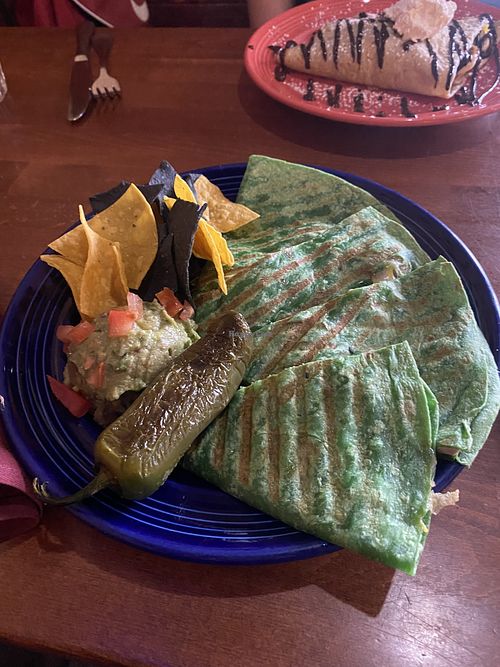 Vegan Chick’n’ Quesadilla  at The Grain Cafe in Redondo Beach