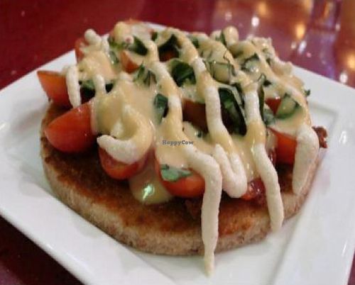 jinos pizza: roma, sun-dried tomato, marinara, basil, melted mozzarella at Au Lac in Fountain Valley