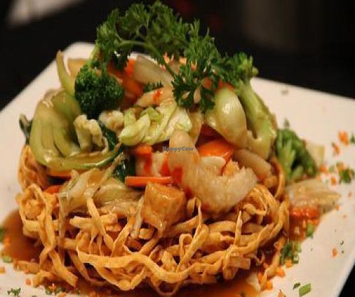 'Seafood' with crispy noodle at Au Lac in Fountain Valley
