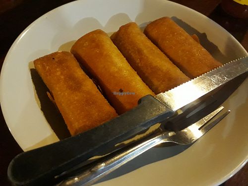 Spring rolls at Nok's Kitchen in Koh Phangan