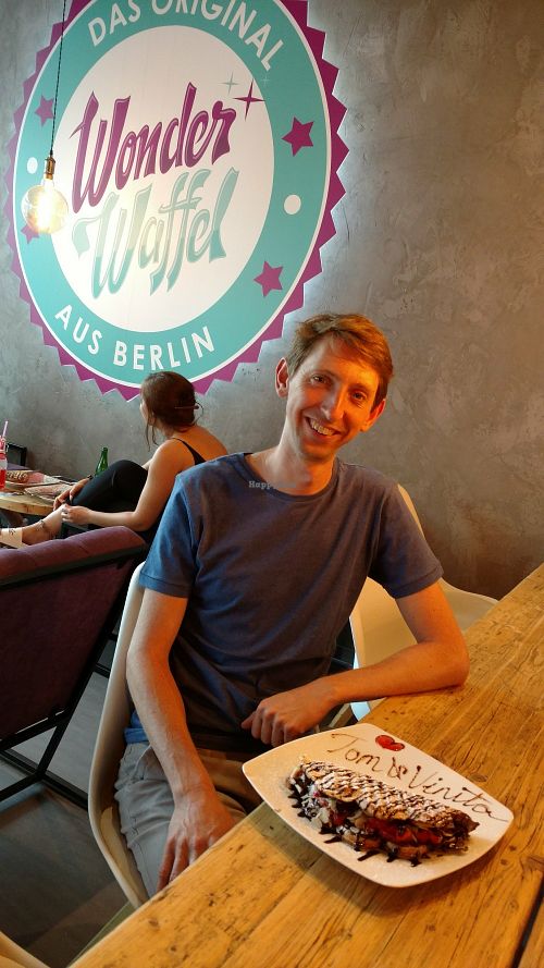 Personalized waffles at WonderWaffel in Zurich