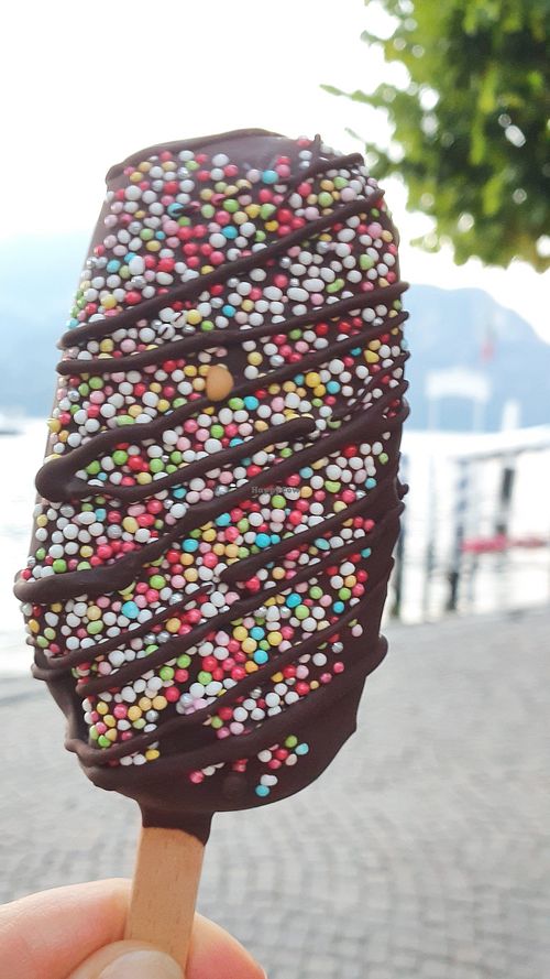 soja ice cream with chocolate at Smooth Operators in Bellagio