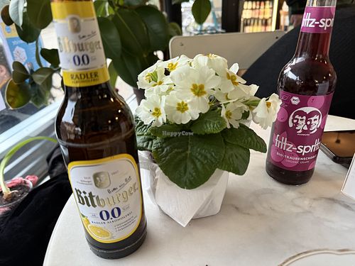 table #Veganuary at Zeitgeist in Fellbach