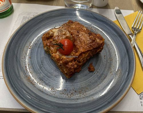 Vegan Lasagne at Argentino in Lugano