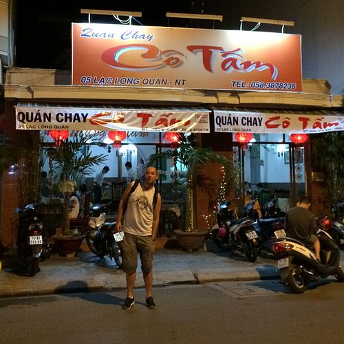 the front of the restaurant  at Co Tam in Nha Trang