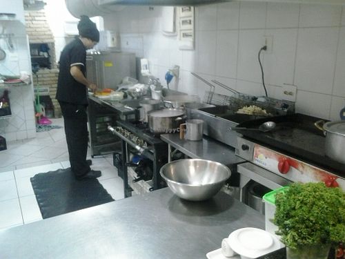 Kitchen at Dom Pepino  in Santos