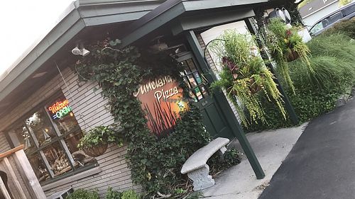 main entrance on Broadway  at Duneland Pizza in Chesterton