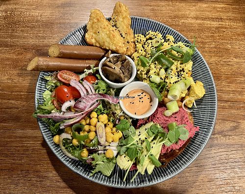 Scrambled tofu with a lot more!  at Bio Cafe in Aberdeen