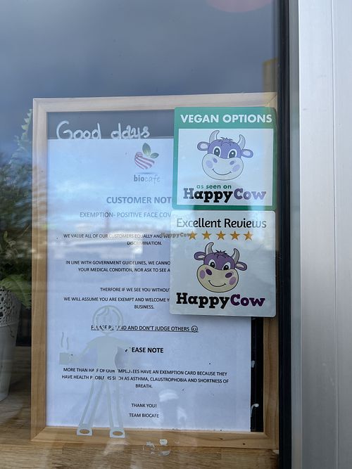 HappyCow!  at Bio Cafe in Aberdeen