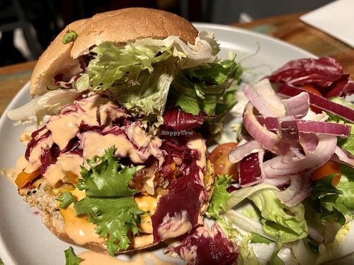 Kimchi Burger  at Bio Cafe in Aberdeen