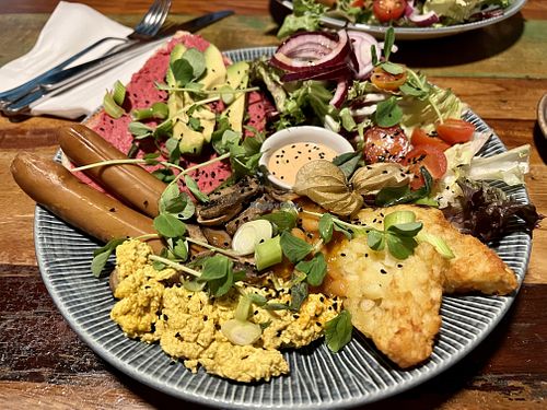 Full breakfast   at Bio Cafe in Aberdeen