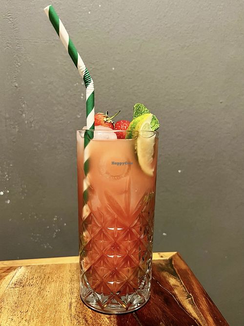 Strawberry mojito Mocktail 🍓  at Bio Cafe in Aberdeen