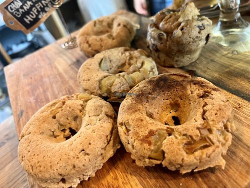 Apple cinnamon doughnuts   at Bio Cafe in Aberdeen